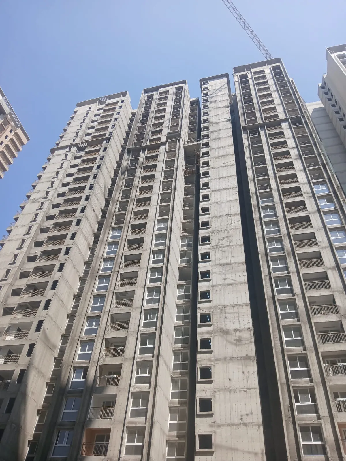 Above terrace floor concreting works is in progress.