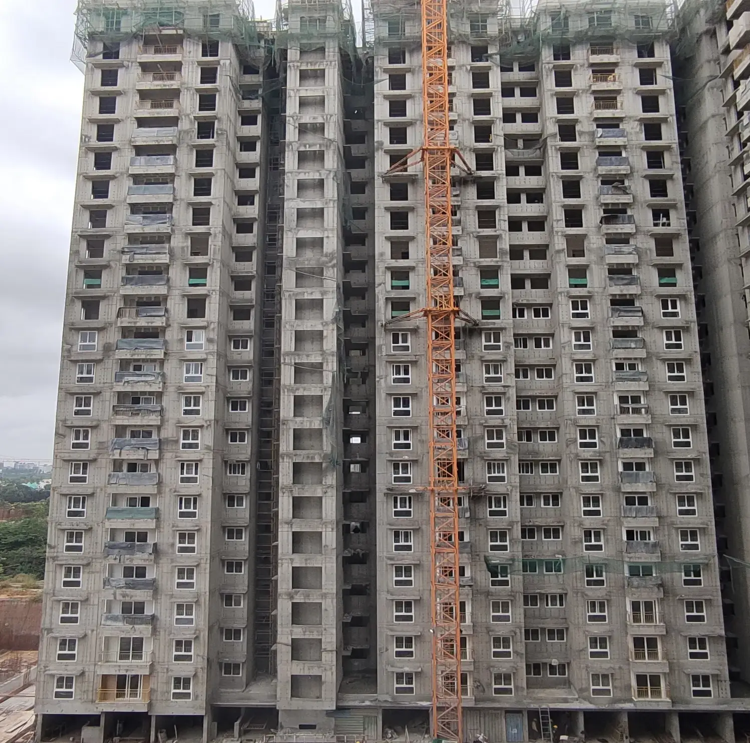 Wing C- Terrace Floor slab completed