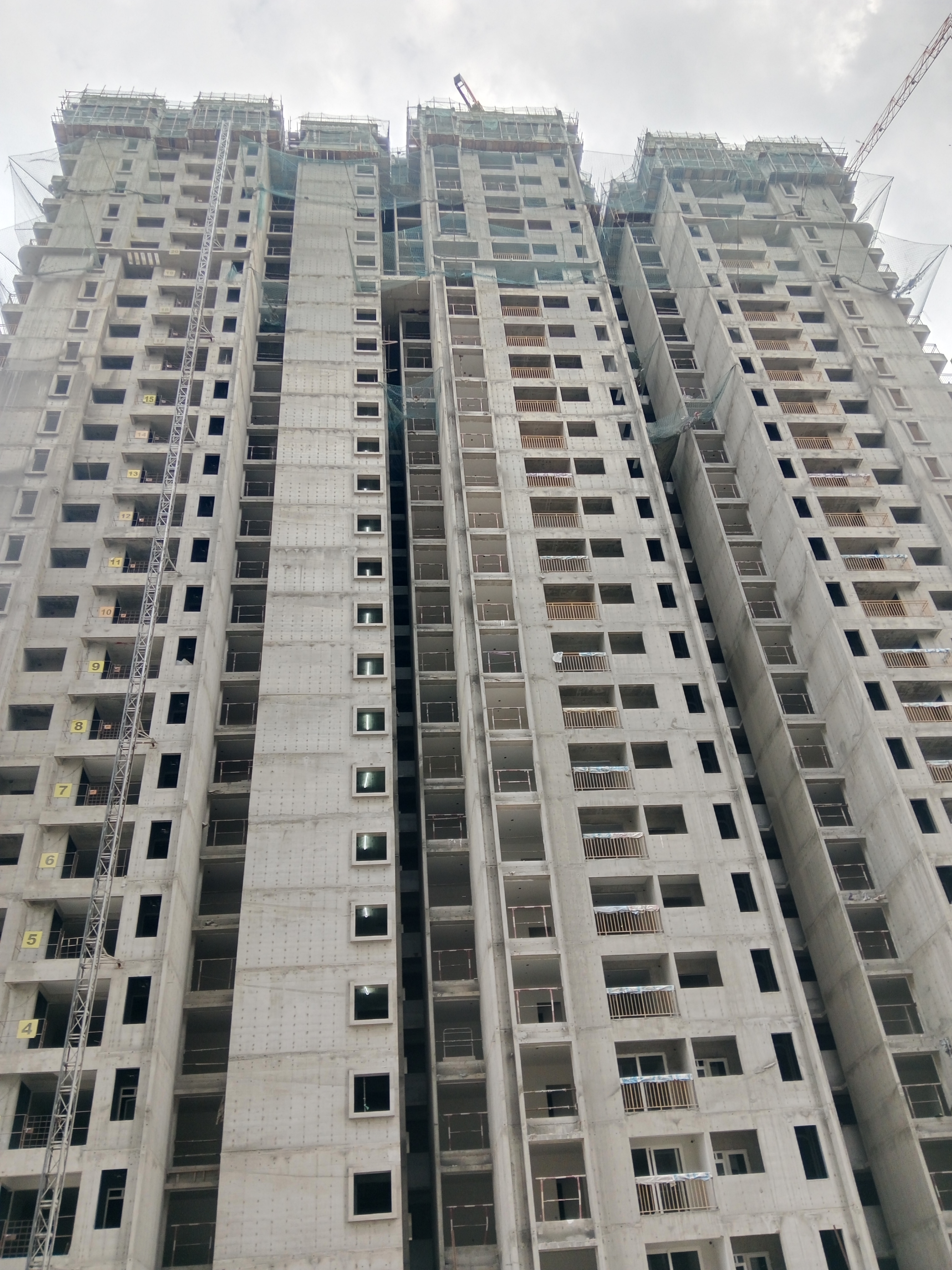 Twenty Seventh Floor shuttering & reinforcement is in progress.