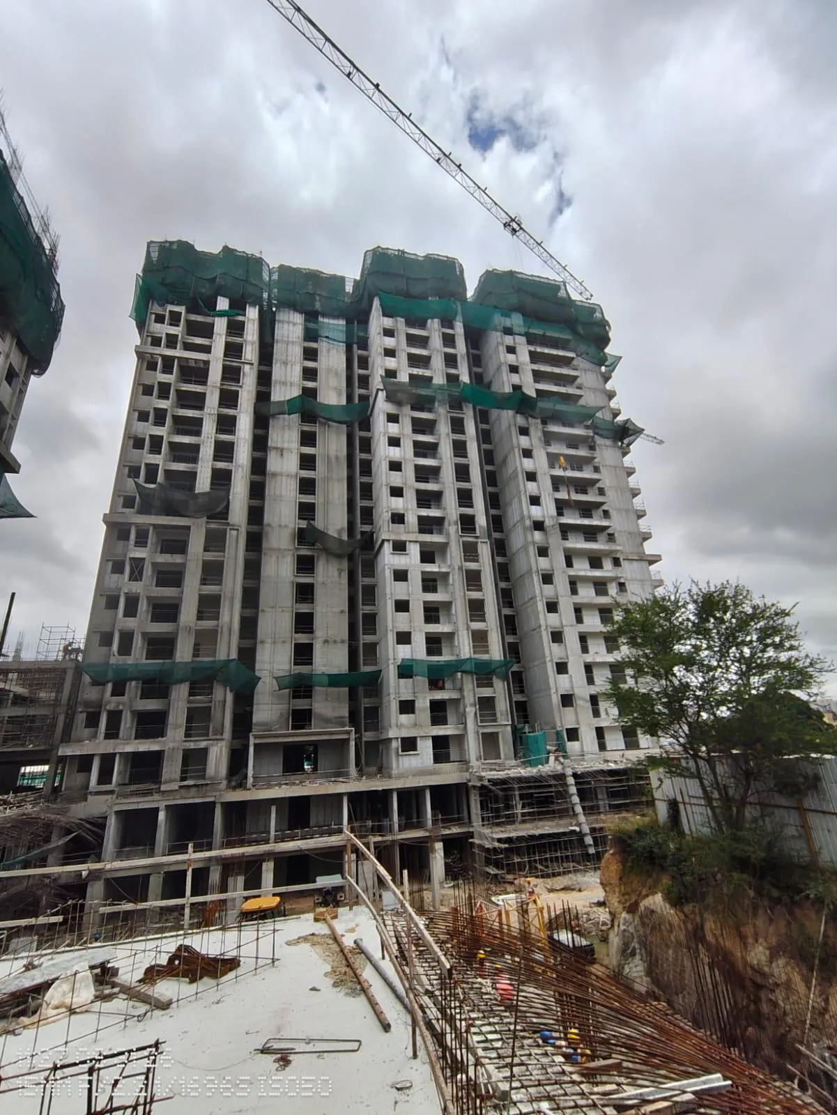 Tower A - 20th floor | Reinforcement & shuttering in progress for part of the slab