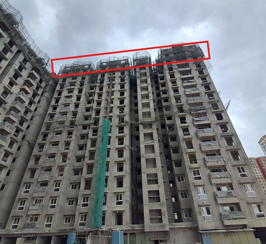 Dioro – Wing A – Milestone Release –“On casting of Sixteenth floor slab” – Status as on 26th