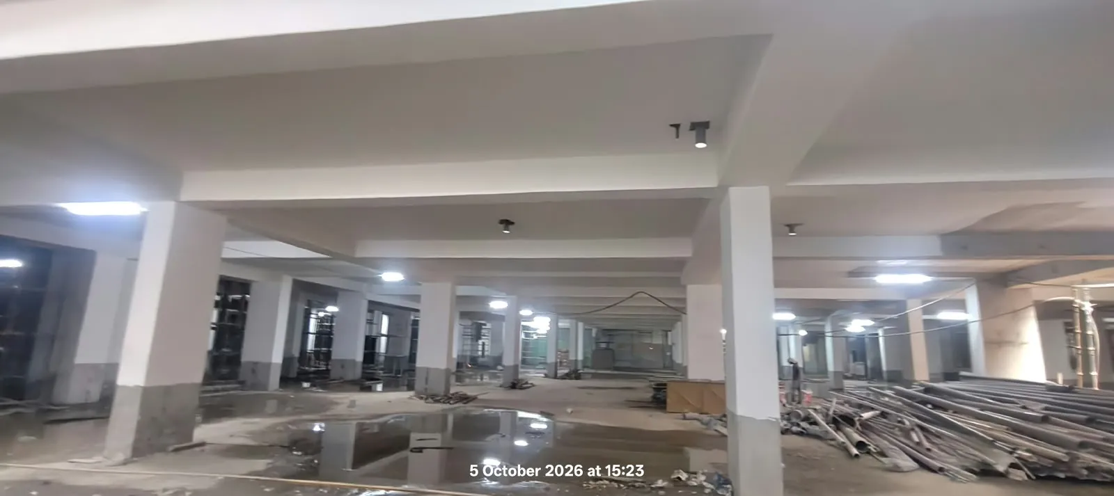 Tower B- Basement 1- Ceiling painting in progress