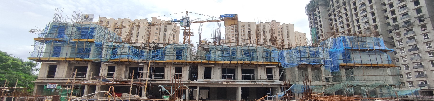 Wing A – 3rd and 4th floor slab shuttering in progress