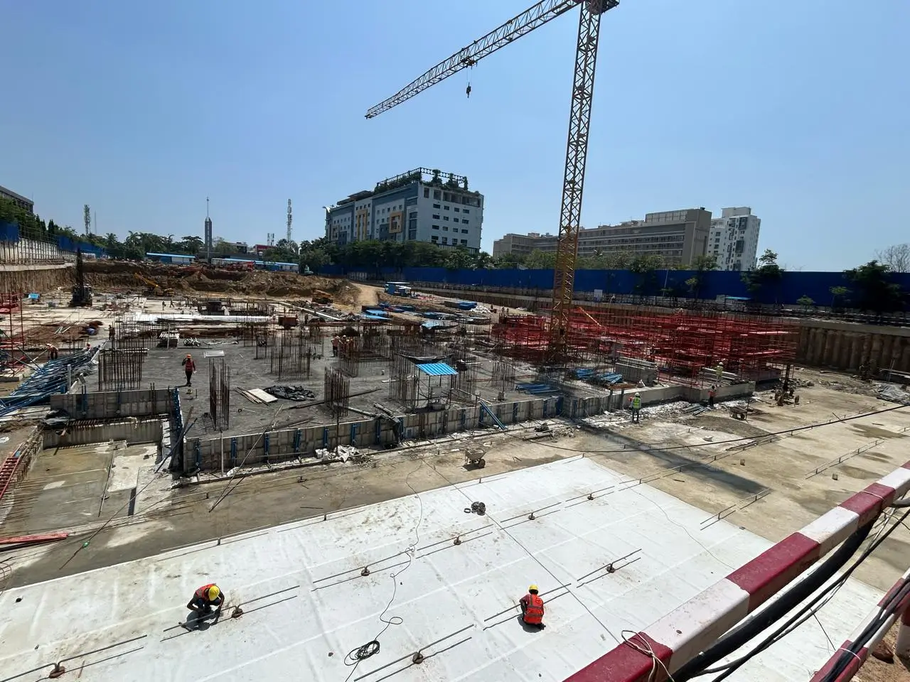 Tower A - Milestone Release -"On completion of Foundation (raft)" - Status as on 11th