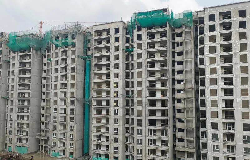 Tower K| Above terrace works & tiling in progress