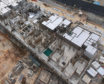 Tower-L Ground floor slab completed