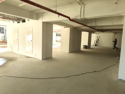 Painting work in progress Services work in the ceiling in progress