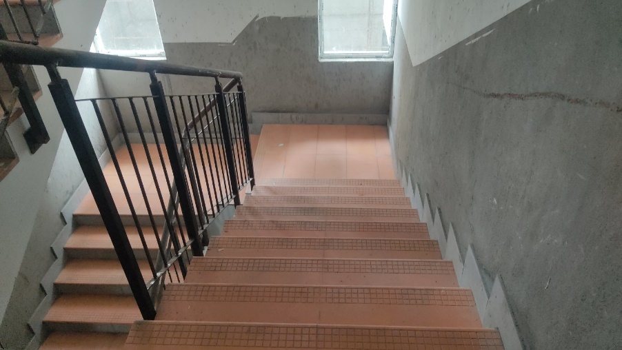 Tower- C & D: Common area flooring tiling in progress