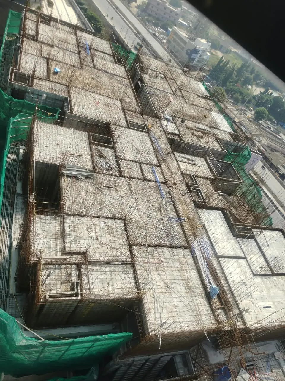 Tower A 21st floor | Part of the slab is ready for casting 20th Floor | Reinforcement & shuttering in progress
