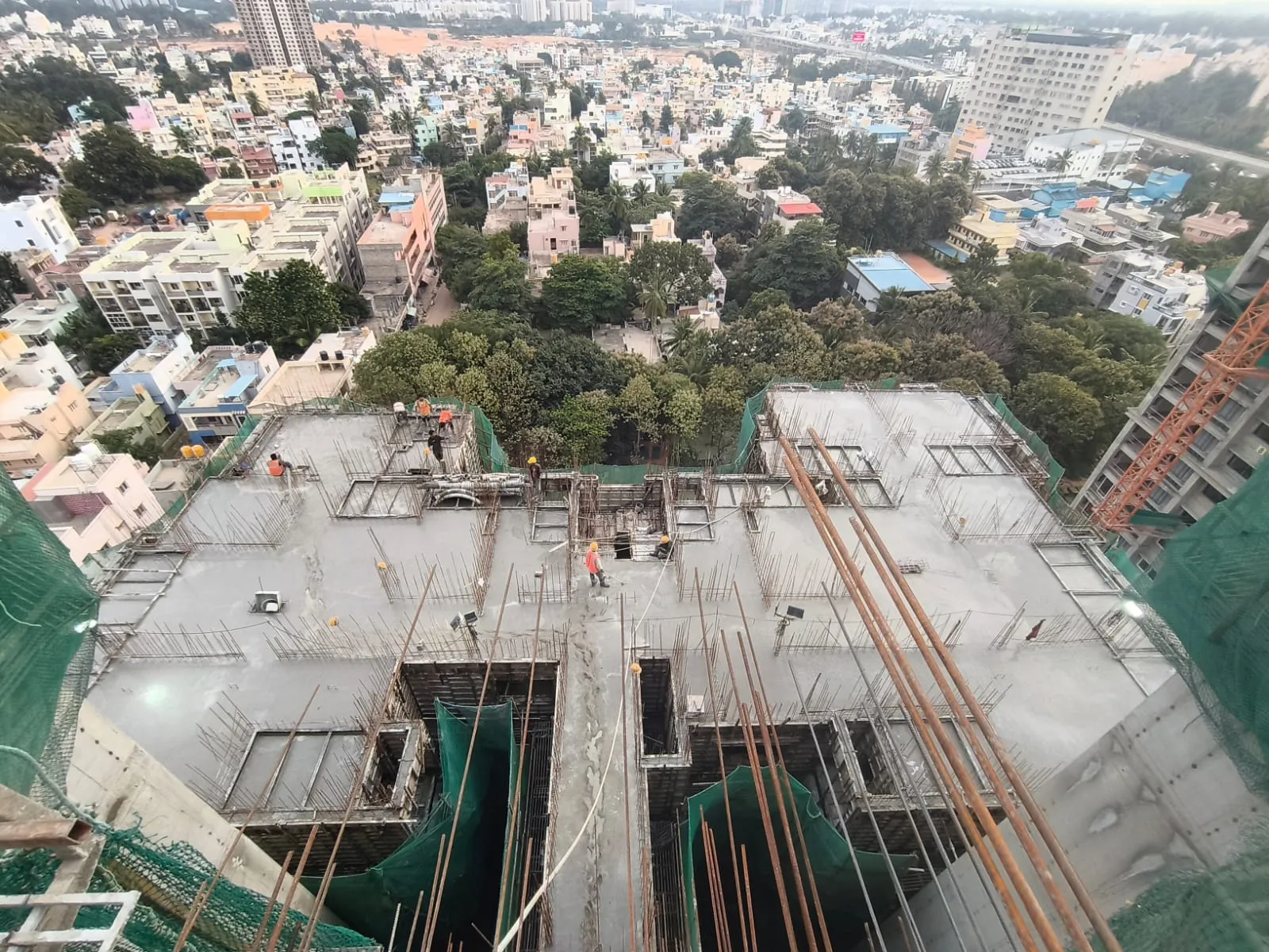 Brigade Insignia - Tower F - Milestone Release -" On Casting o12th Floor Slab" - Status as on 11th