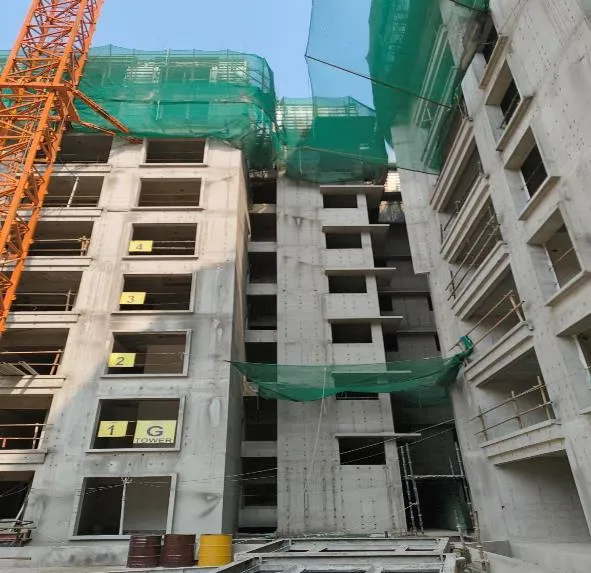 Tower – G: Ninth floor Slab works in progress