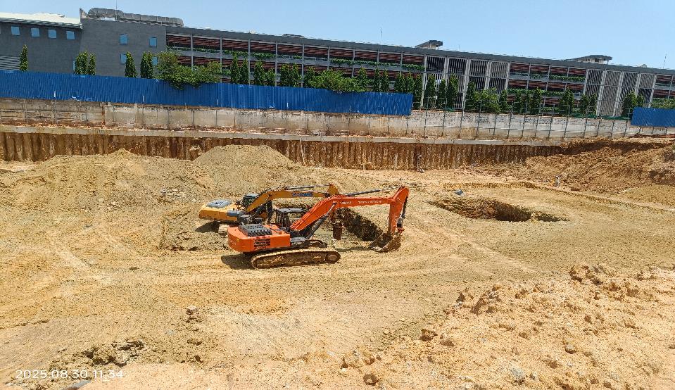 Main Tower  Tower- 2  Mass Excavation in progress