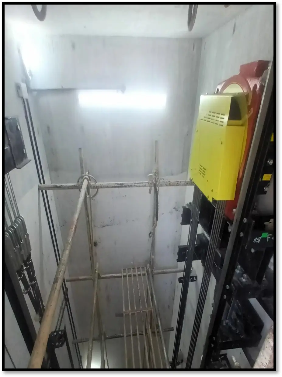 Lift Installation work in progress