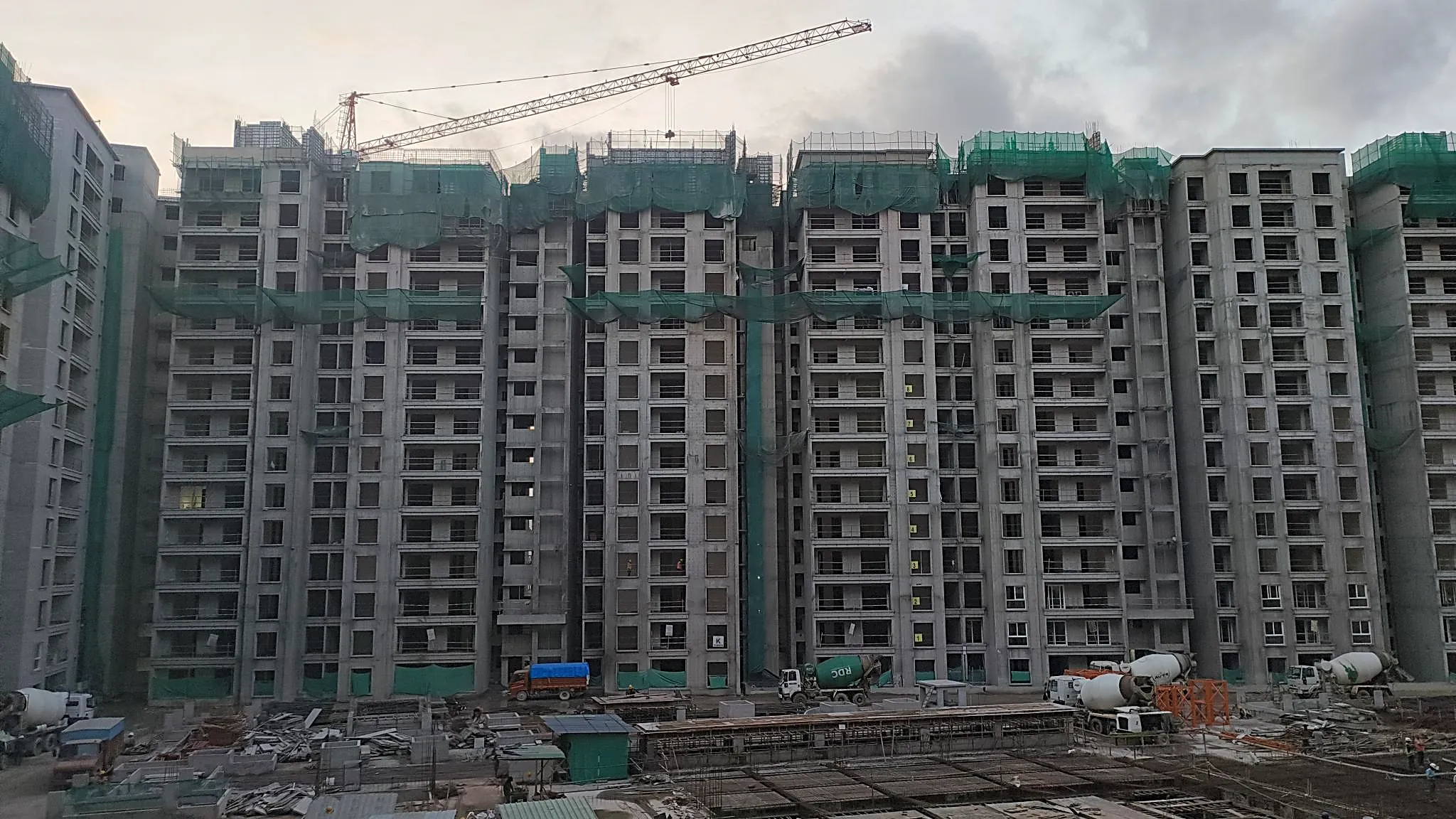 Tower-K Terrace floor slab Completed