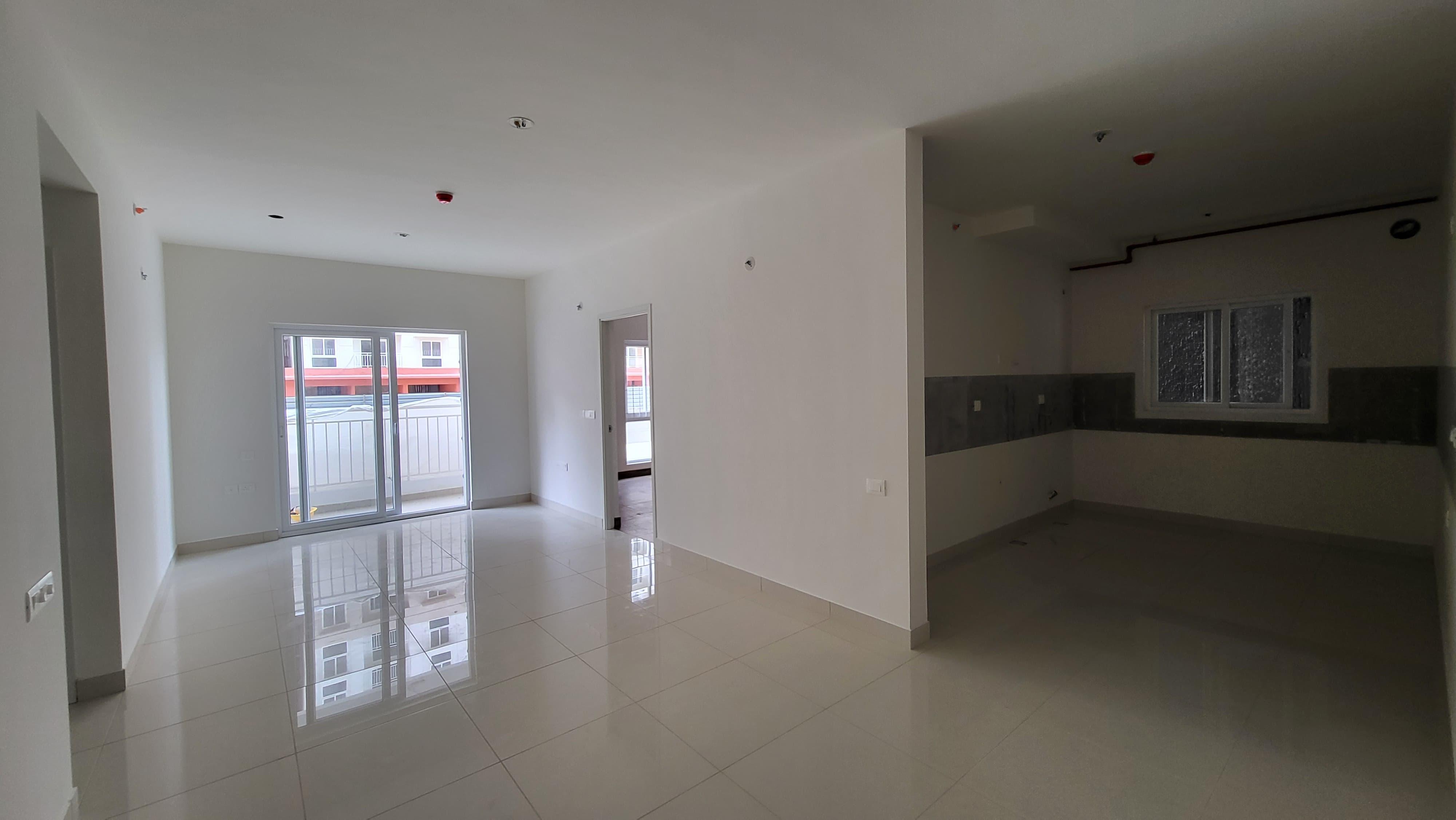 Internal flats finishing work in progress