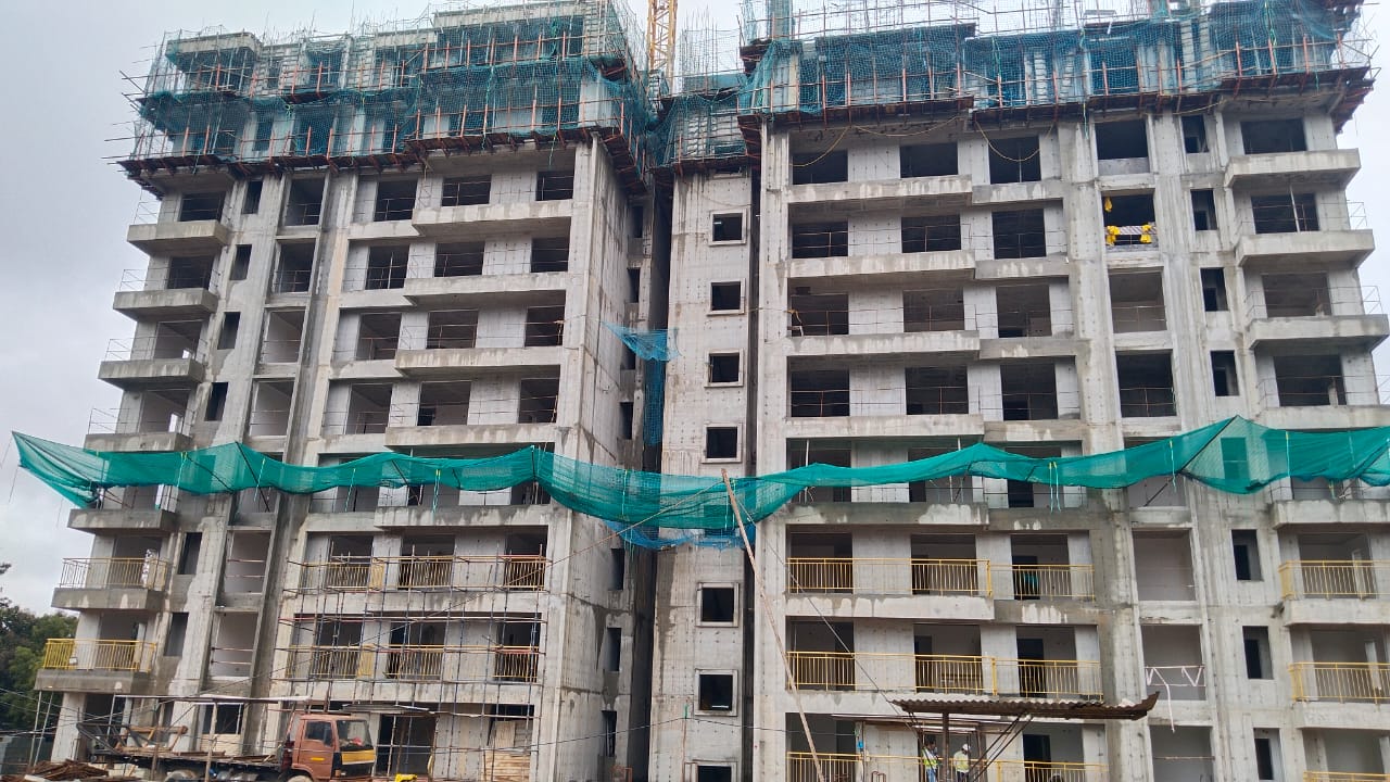 10th Floor shuttering & reinforcement work  is in progress