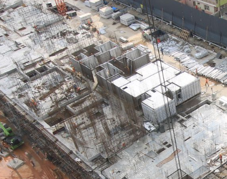 Tower – K: Ground Floor slab completed