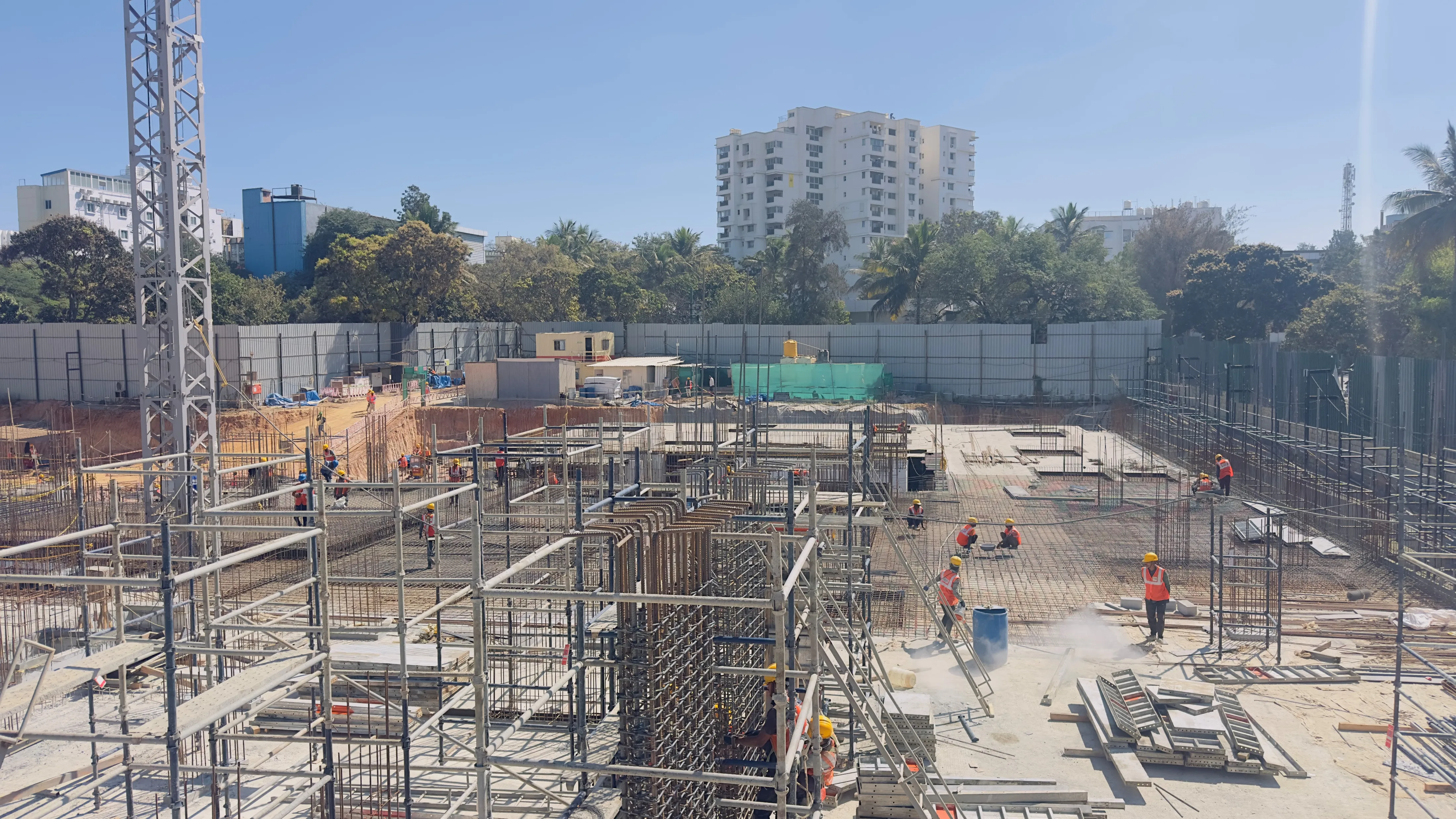 Tower A Ground floor column in progress