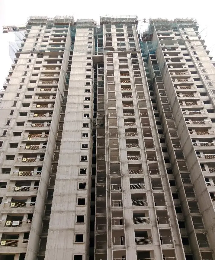 Above terrace floor concreting works in progress