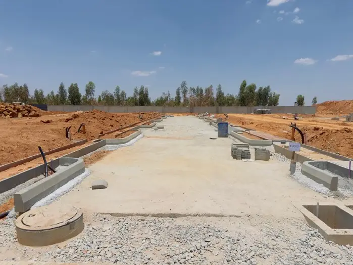 Road work in progress