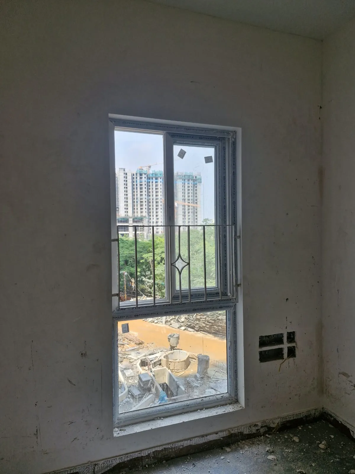 UPVC windows fixing work in progress