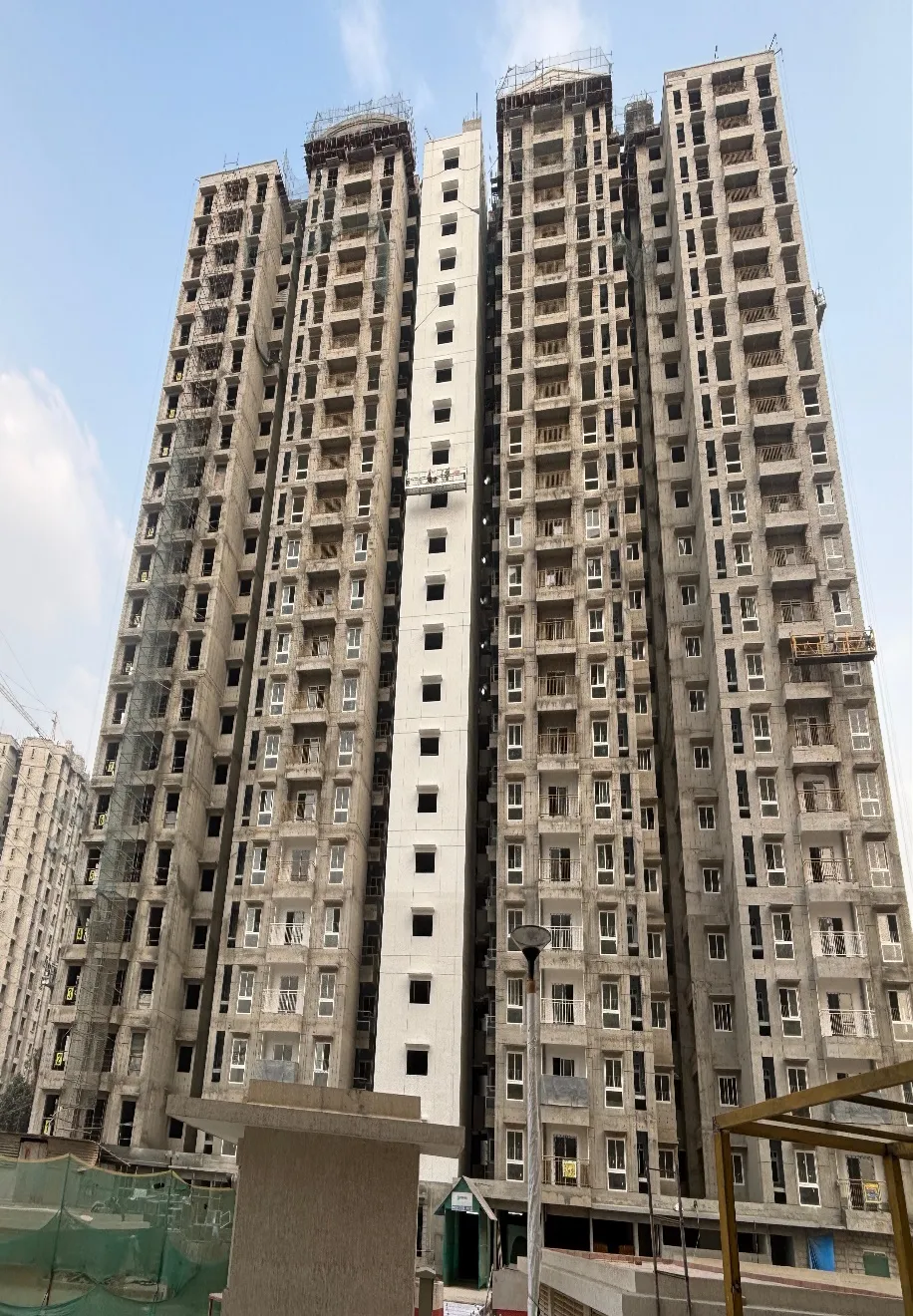 External painting work in progress