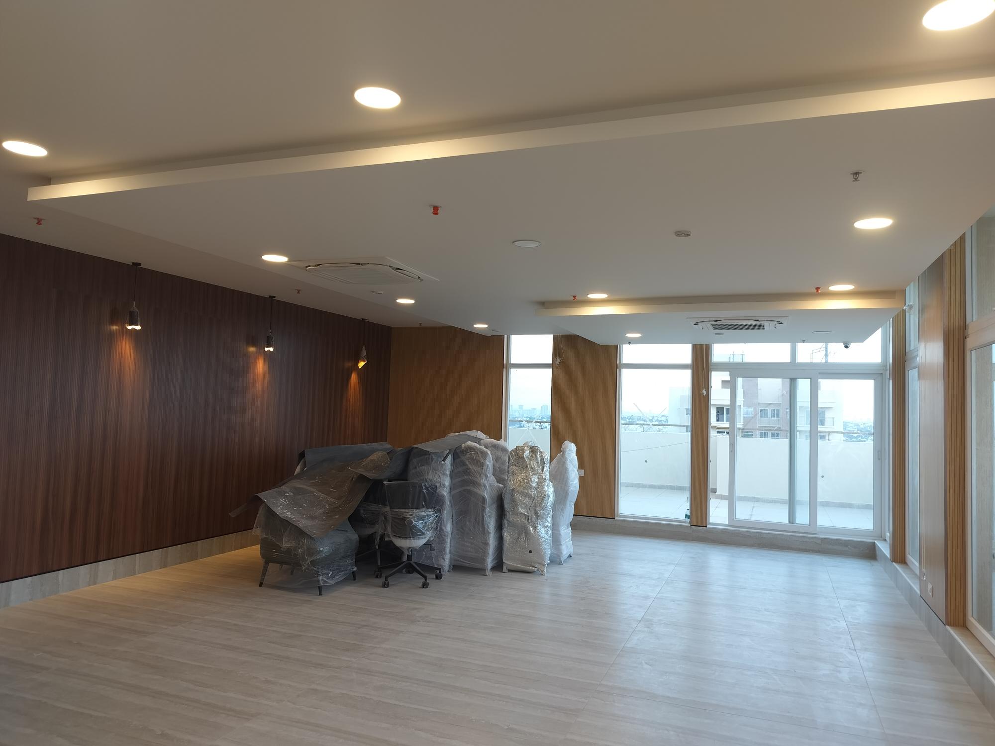 Multi purpose hall interior works are completed