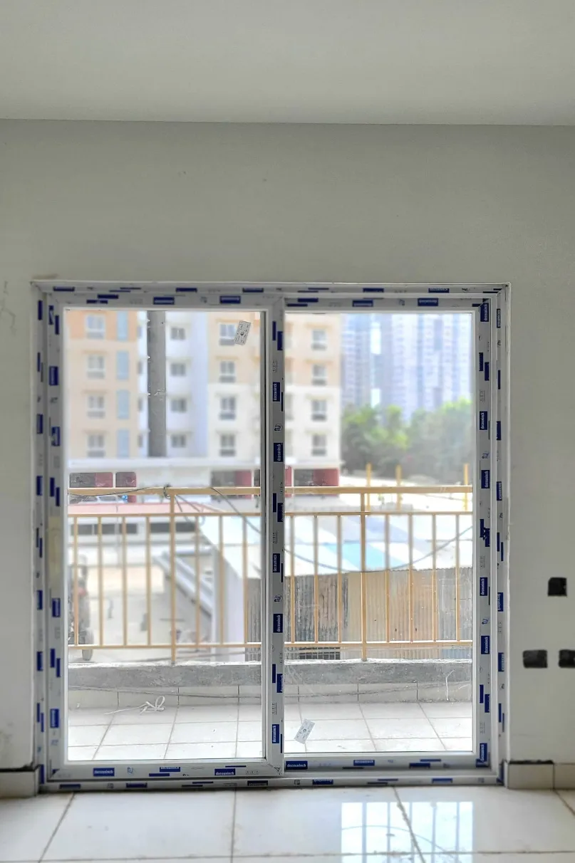 UPVC windows, doors installation work in progress