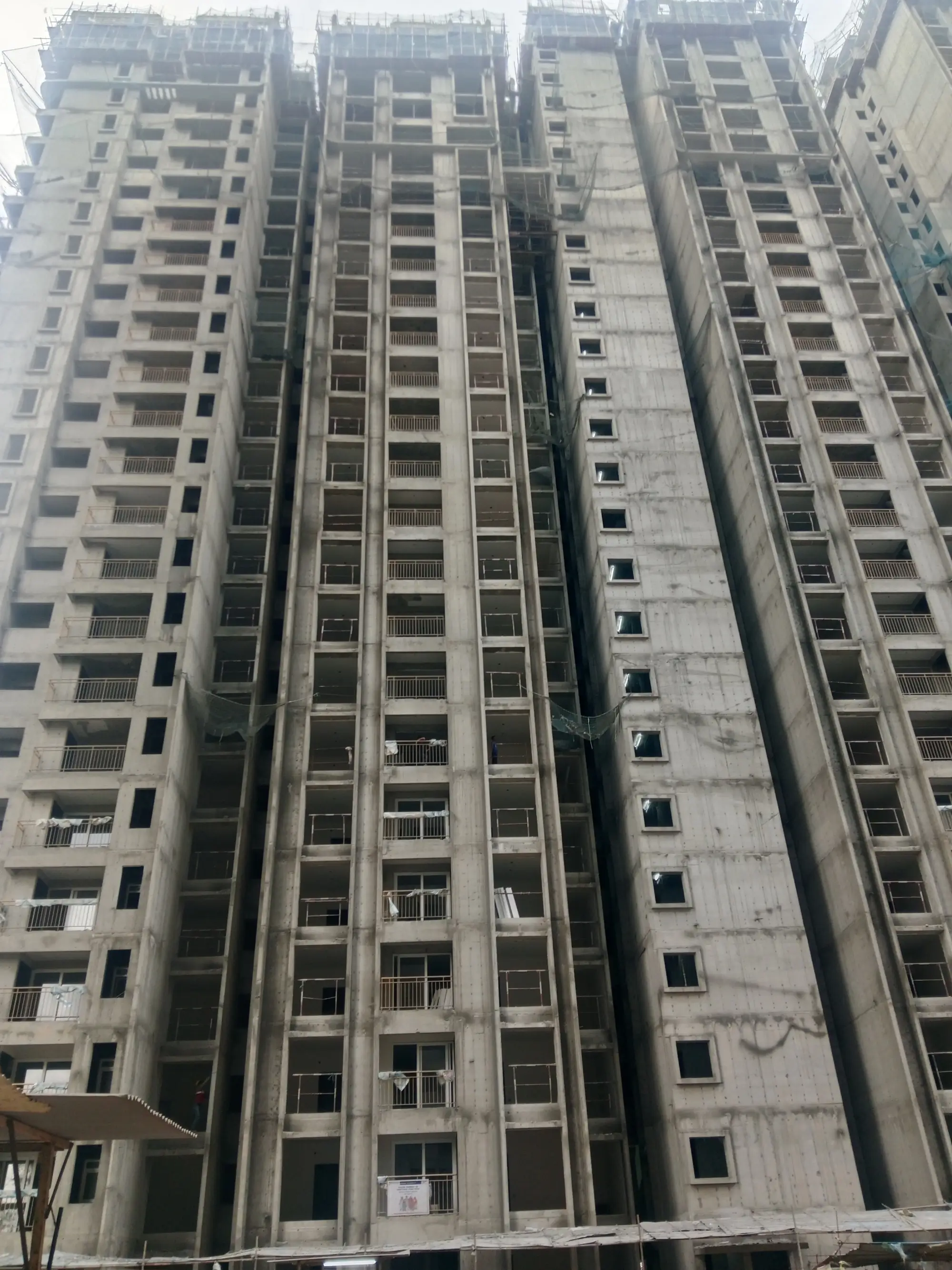 Twenty Fifth floor shuttering & reinforcement work is in progress