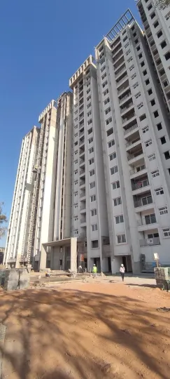 Tower E- External painting activities are in progress.