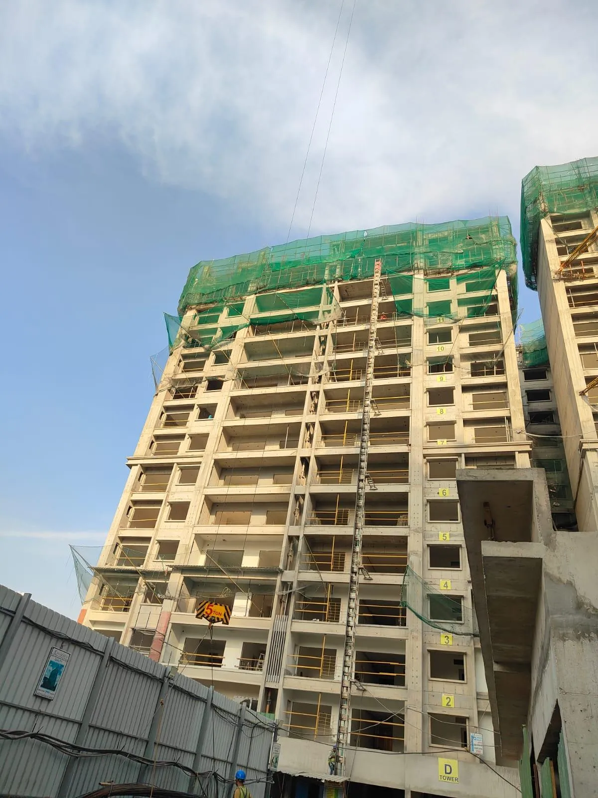 Tower D –15th Floor Slab In Progress