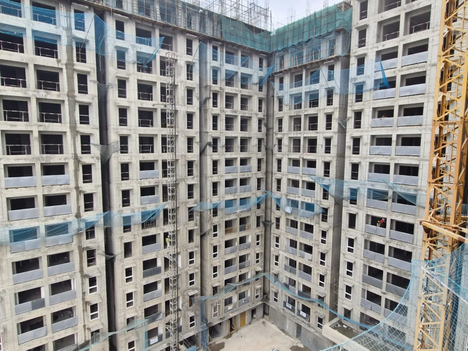 Wing B –15th& 16th floor slab shuttering WIP