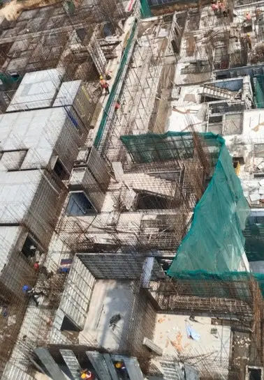 11th Floor | Shuttering & Reinforcement work in progress for portion of the slab