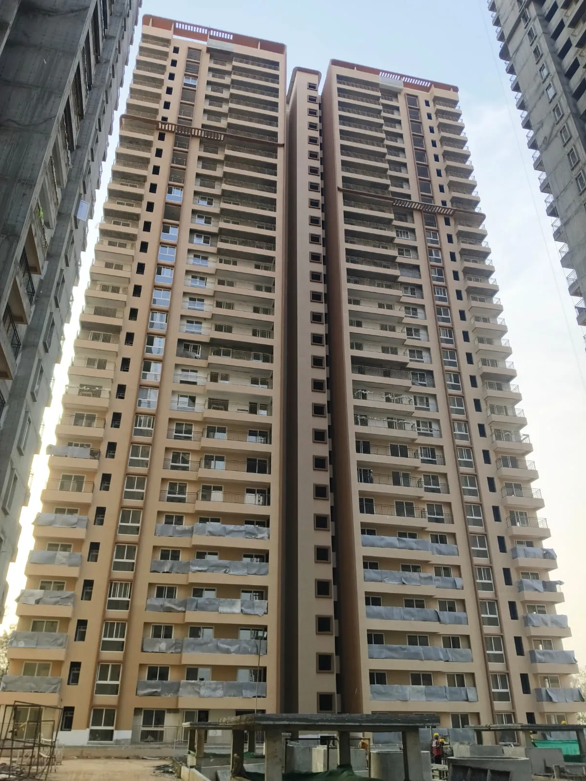 Tower A External painting works in advanced level of completion