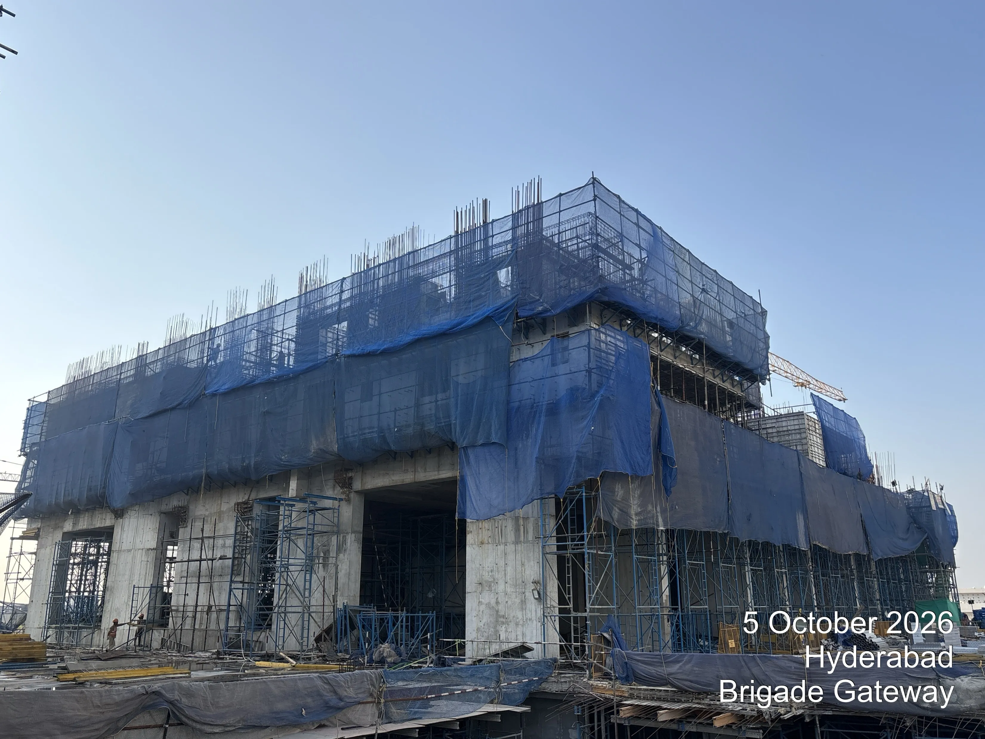 Residential Tower – A -  Structure – second floor works in progress