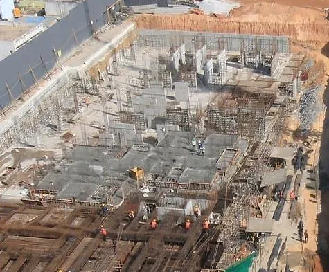 TOWER – B: Upper Basement to Ground floor works in progress