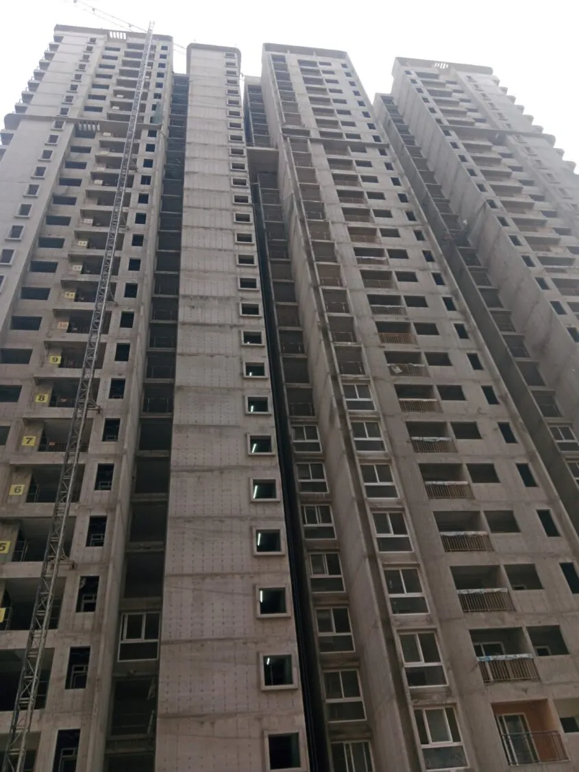 Above terrace floor work  completed.