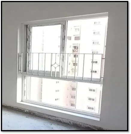 Window Grill Fixing work in progress