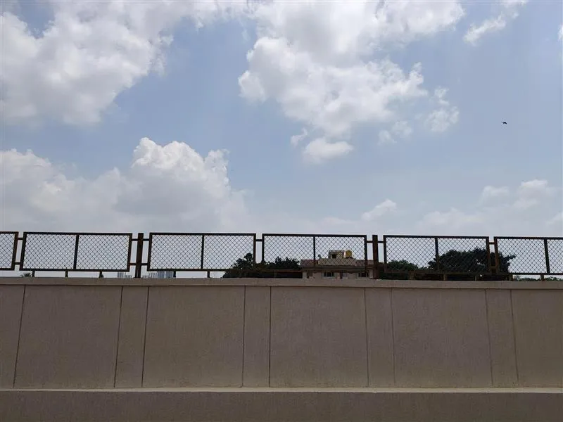 Compound Wall works in progress (West & North-East side)