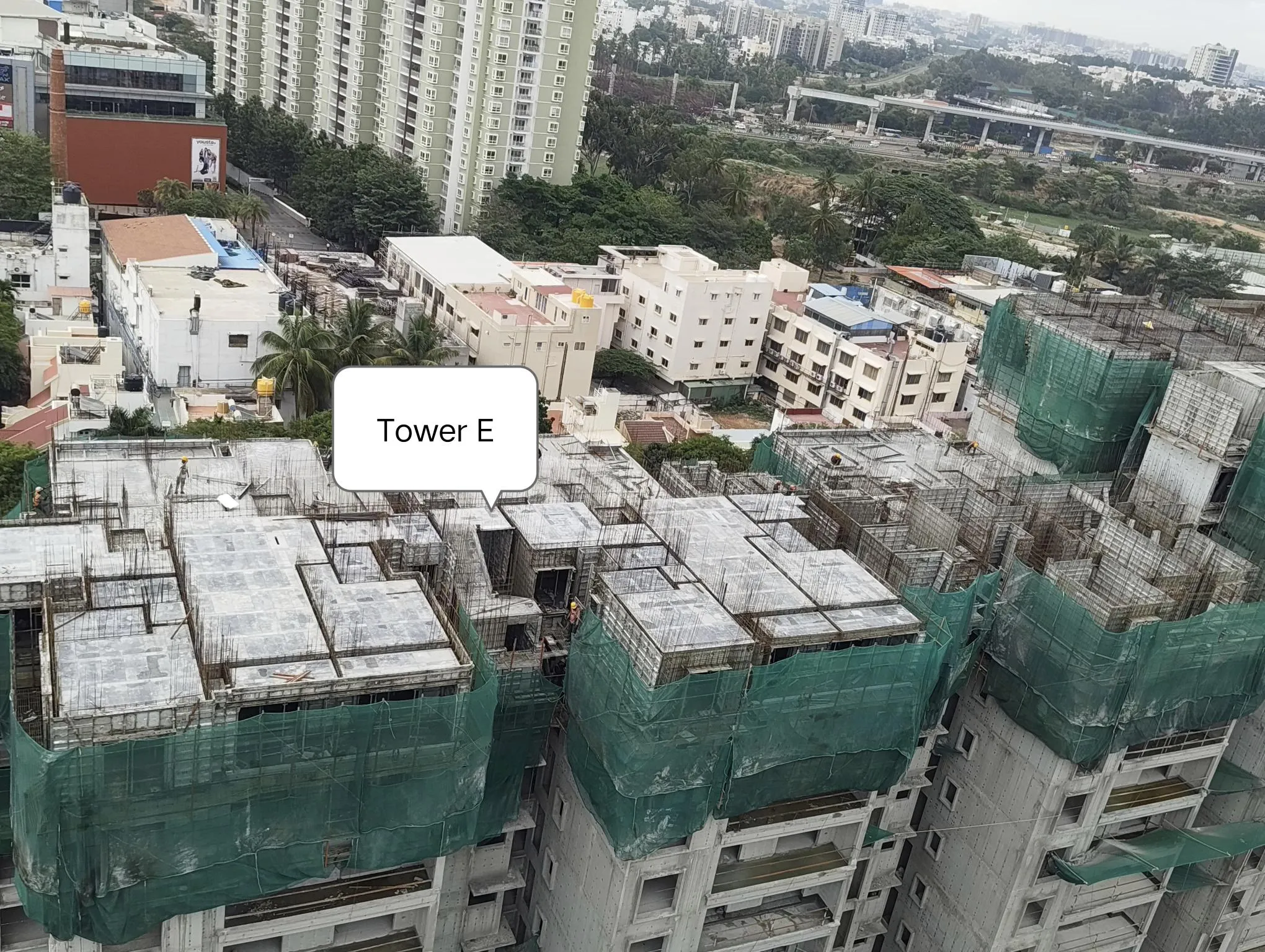 Tower-E Tenth floor slab Completed