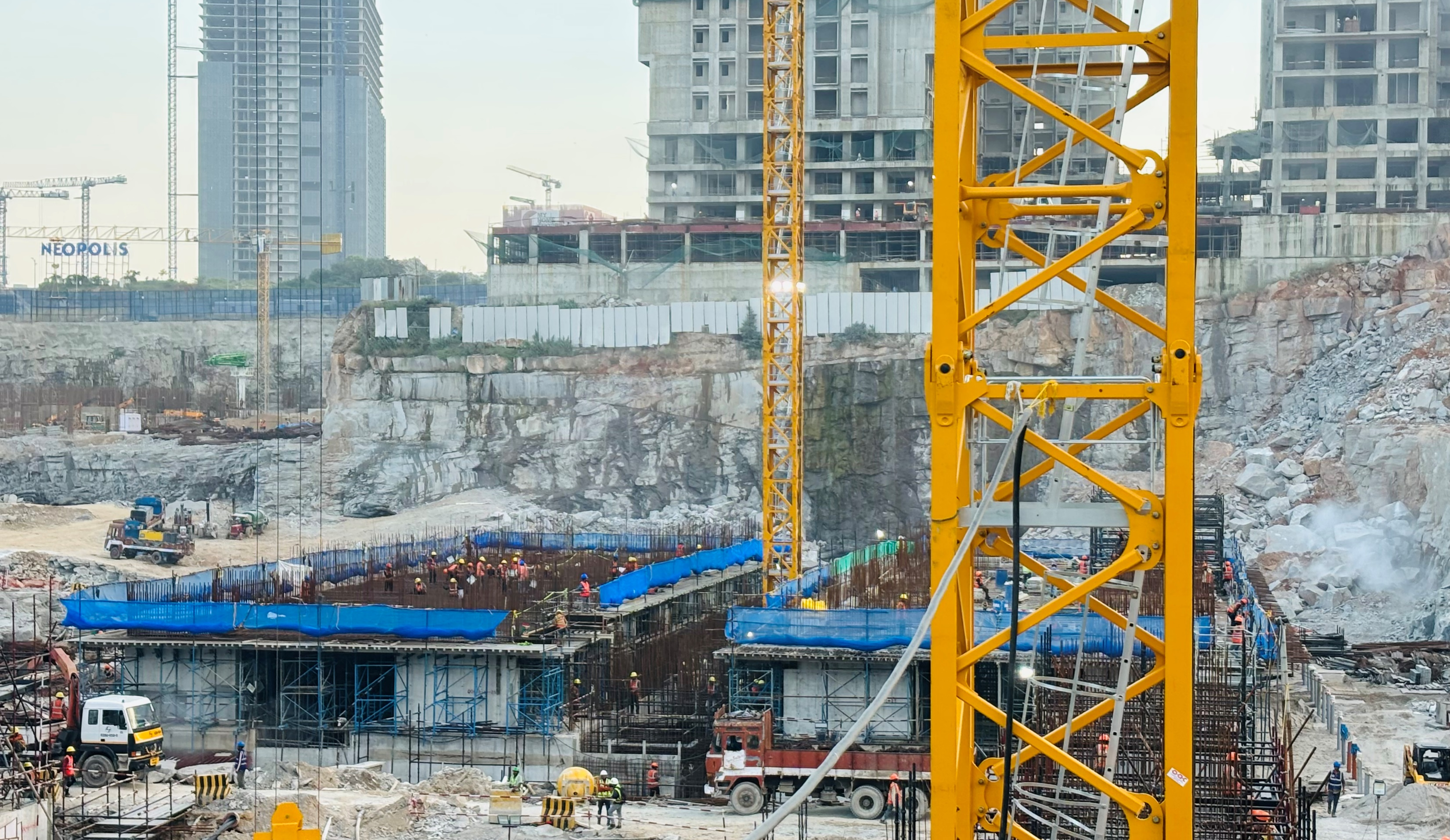 Residential Tower | B  | Basement 5 Level Slab in Progress