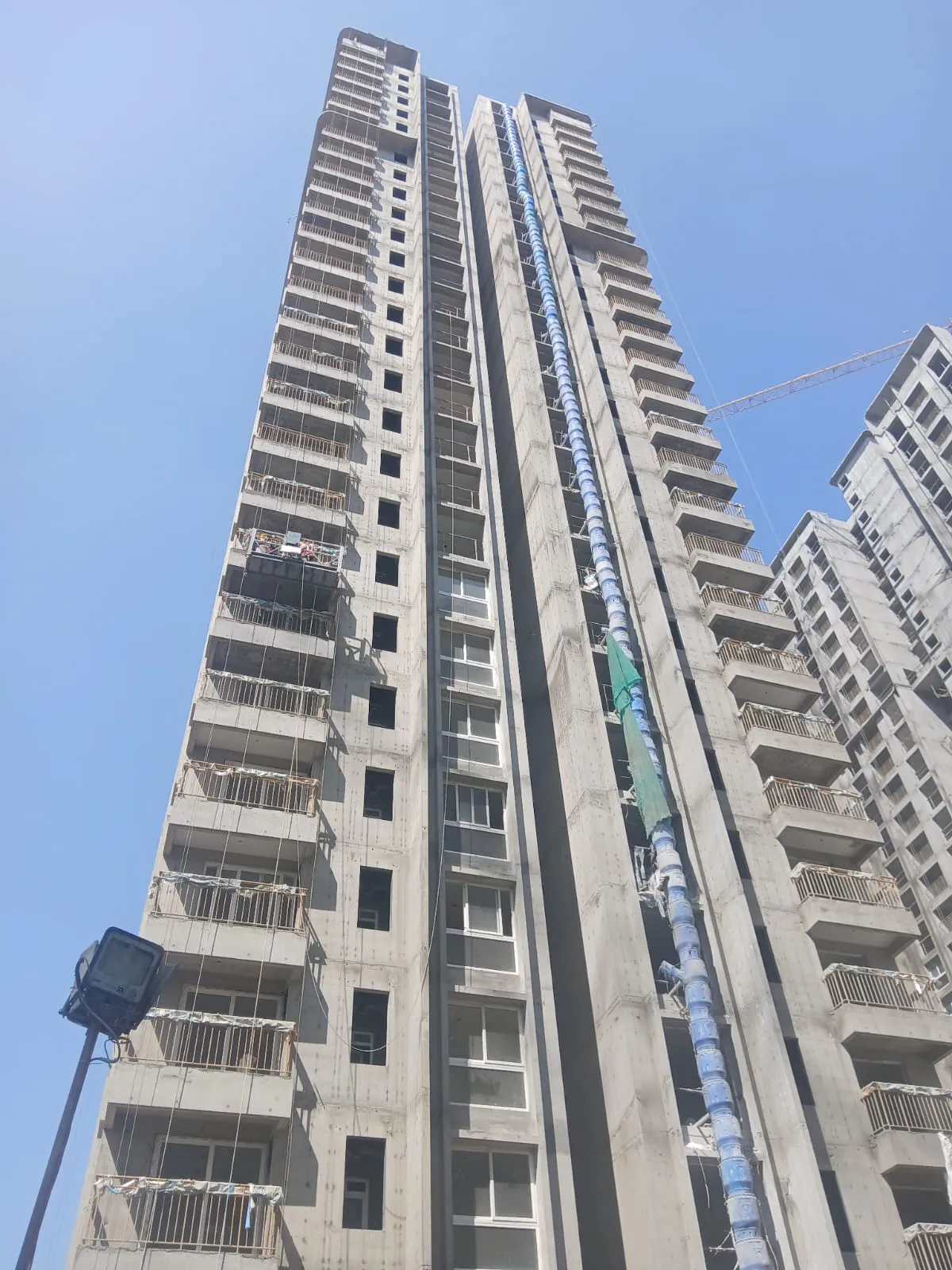 Above terrace floor works completed.