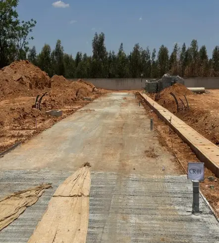 Road formation work in progress