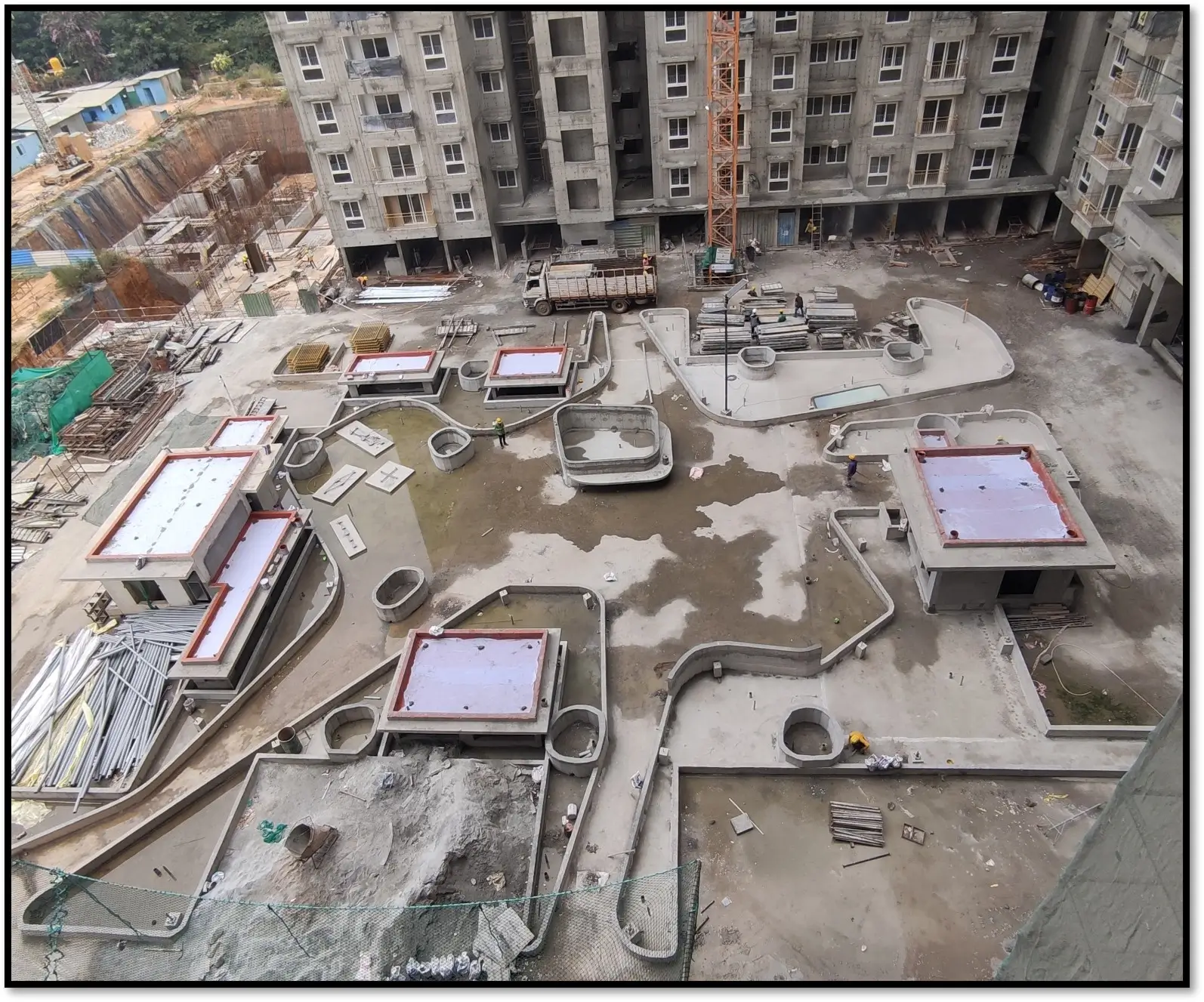 Toilet Waterproofing works in progress