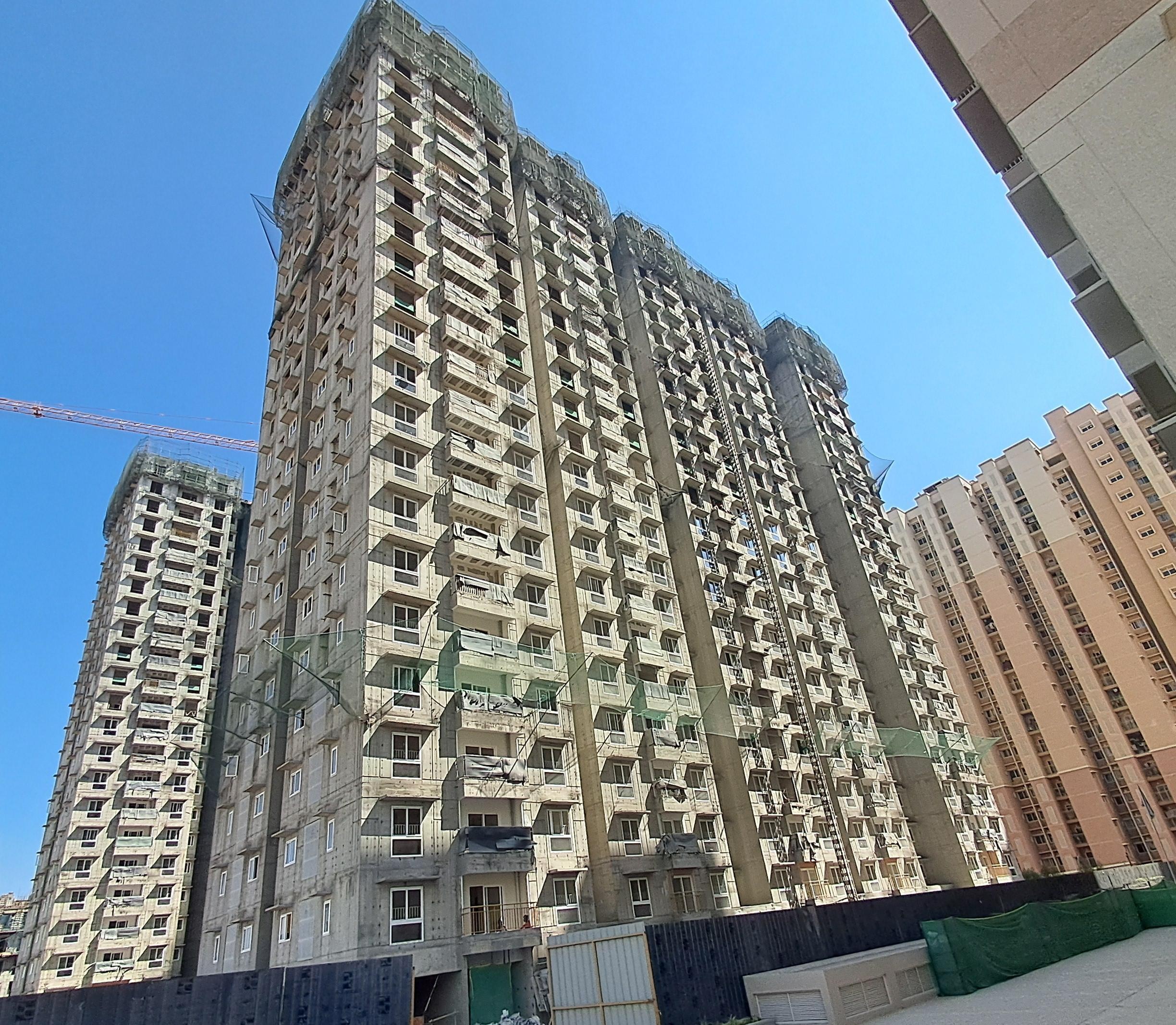 Brigade El Dorado - Dioro - Wing A - Milestone Release -"On casting of Terrace slab" - Status as on 15th