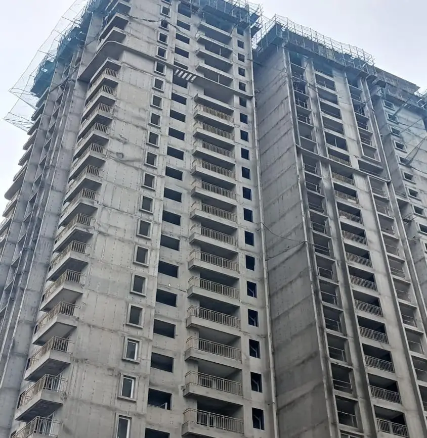 Above terrace floor concreting works is in progress.