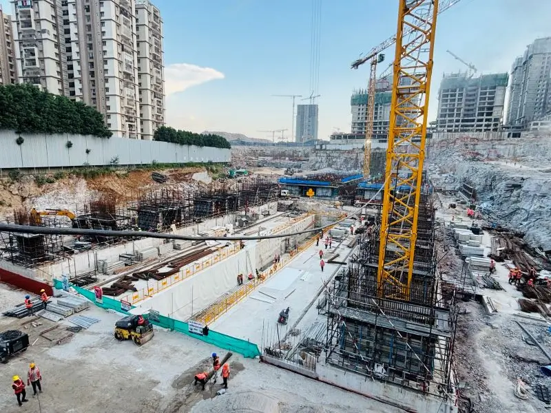 Residential Tower – A & B Excavation in the advanced of completion