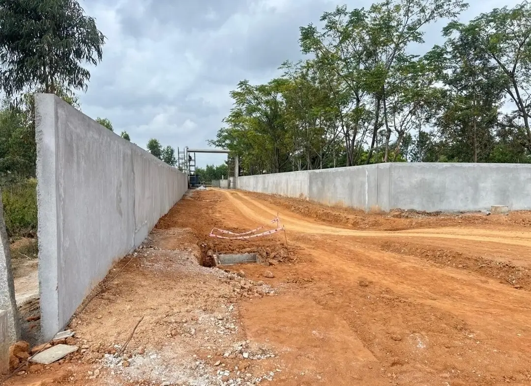 Entrace main road formation work in progress