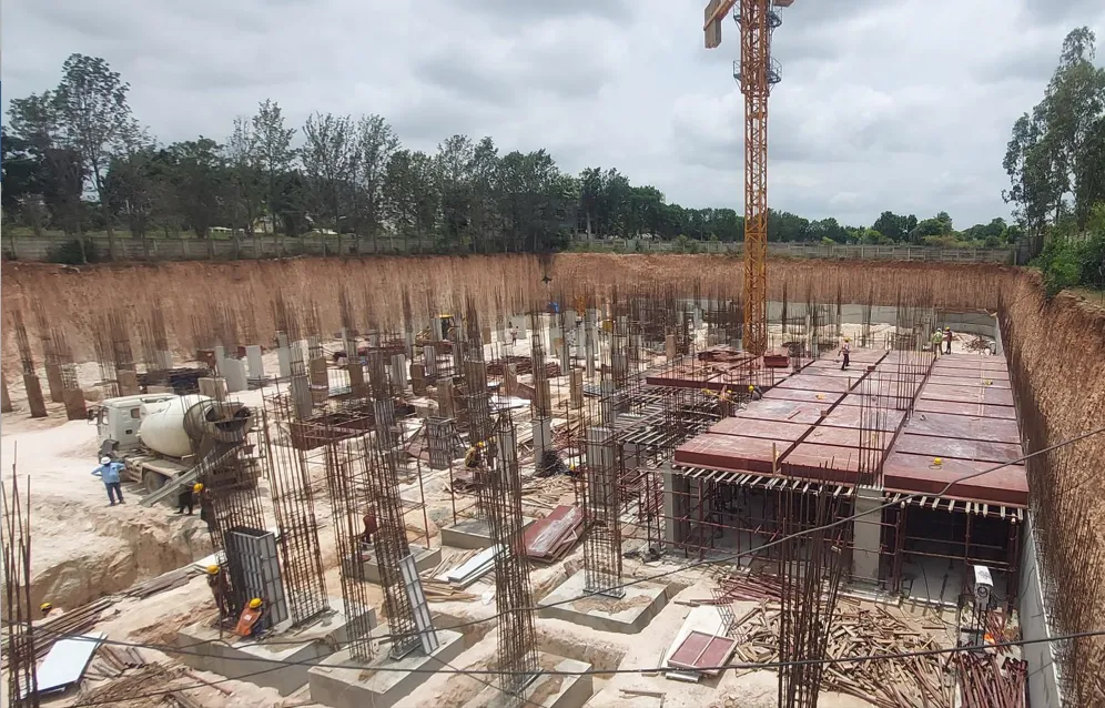 Upper Basement | Shuttering work in progress.