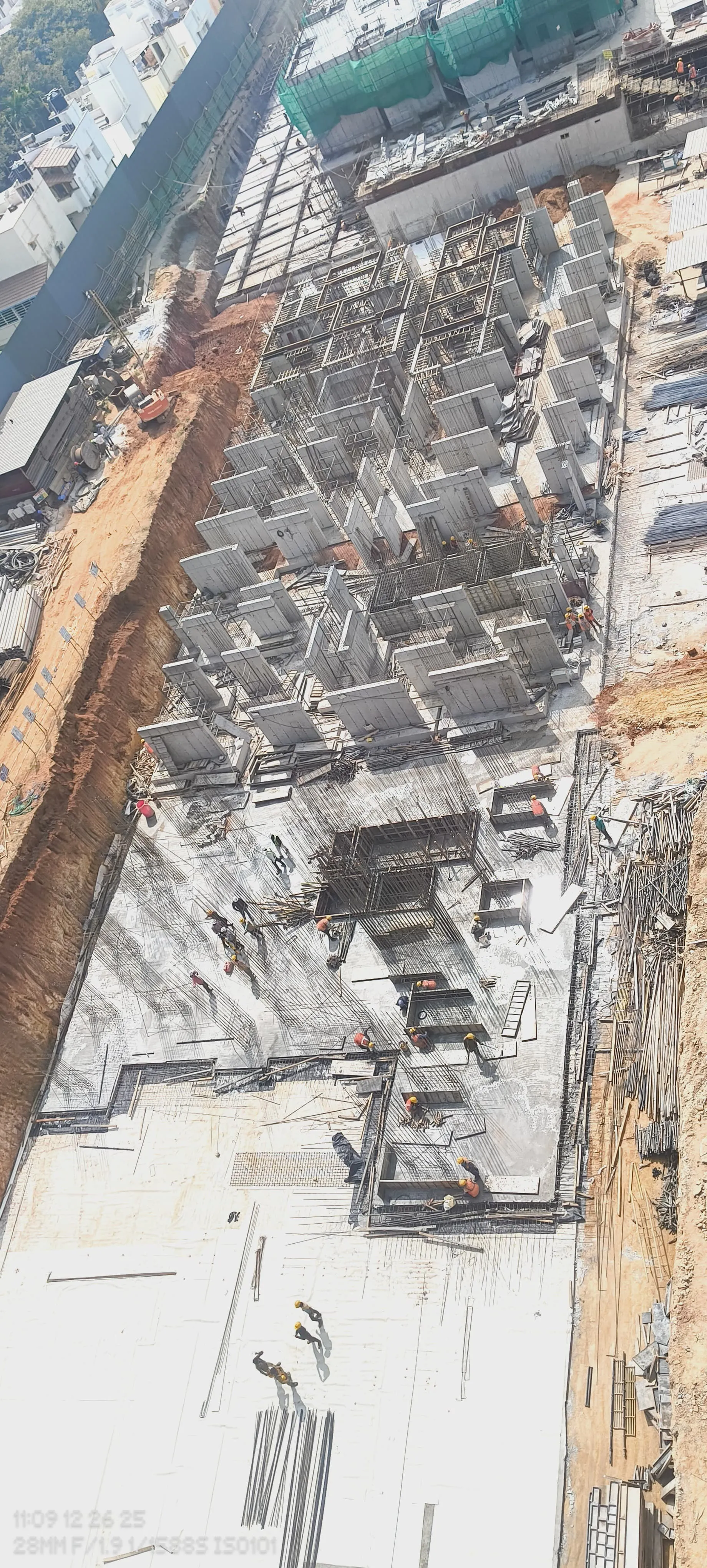 Tower-D Footing/raft completed 26.12.2025